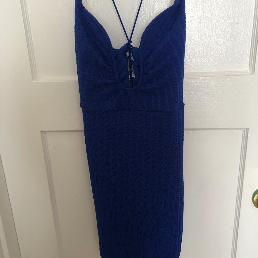 Shein Vcay blue summery dress size small with new tags